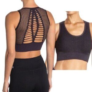 Z by Zella S Sashay Seamless‎ Sports Bra NWOT Small Black
